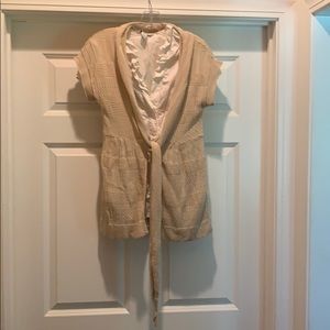 Tan mid length tunic